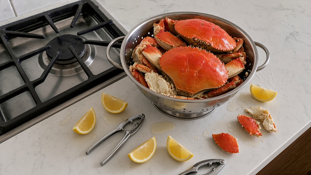 How to Boil Crab Halves (Fresh-Caught Dungeness)